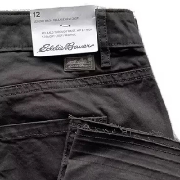 Eddie Bauer Women's Legend Wash Release Hem Crop Size: 12 - Picture 7 of 8